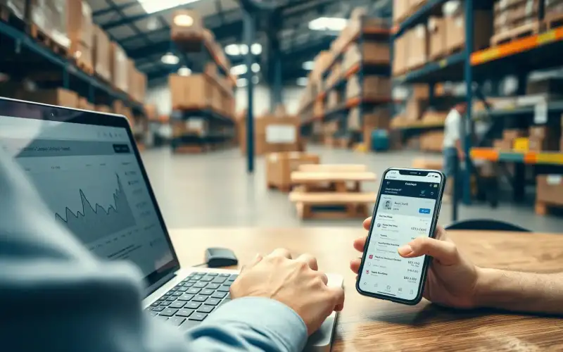 Person arbeitet am Laptop mit SEO-Analytics-Dashboard für Kategorieseiten-Optimierung