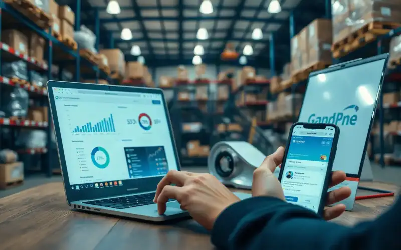 Person arbeitet am Laptop mit SEO-Analytics-Dashboard zur Optimierung der Facettennavigation